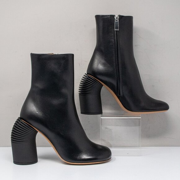 Off-White Tonal Spring 110mm Black Leather Boots, Size 38 EU (8 US) - Picture 2 of 7